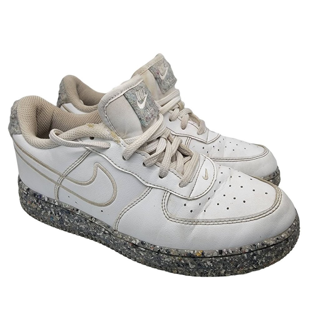 Nike Air Force 1 Impact Recycled Wool Pack Kids 3Y White Sneakers DB4597-100